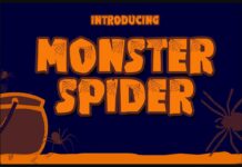 Monster Spider Font Poster 1