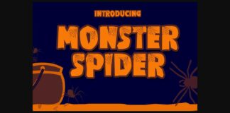 Monster Spider Font Poster 1