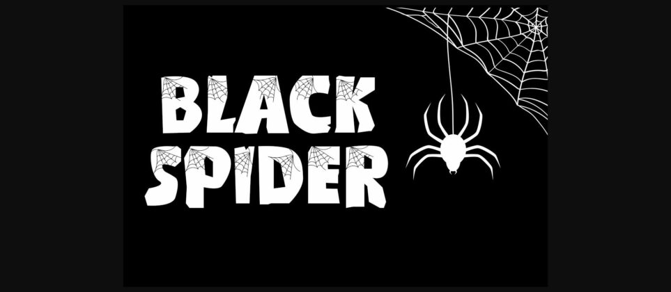 Monster Spider Font Poster 4