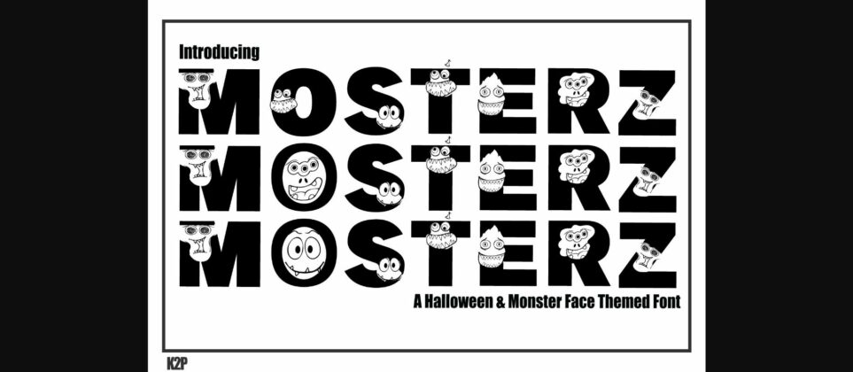 MonsterZ Font Poster 3