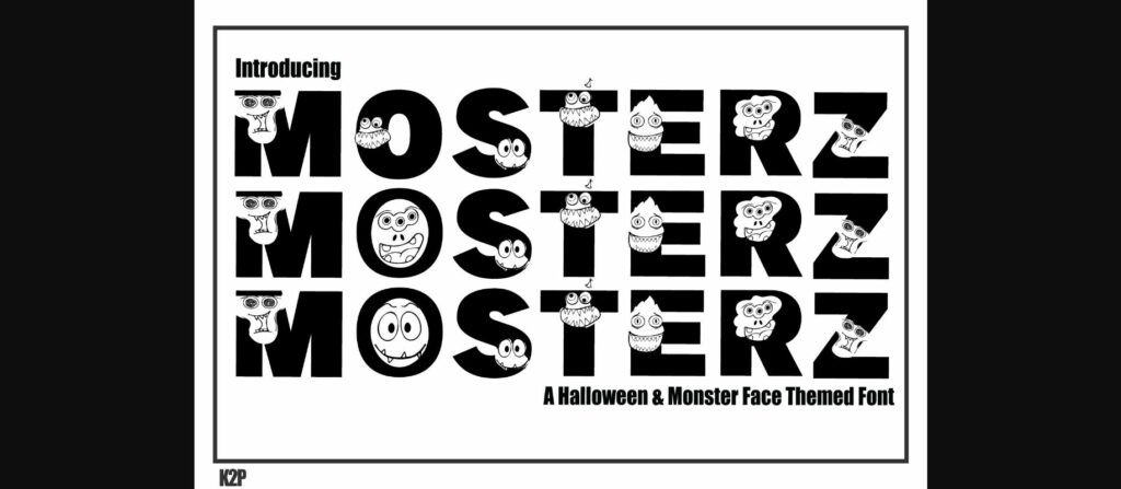 MonsterZ Font Poster 1