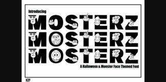 MonsterZ Font Poster 1