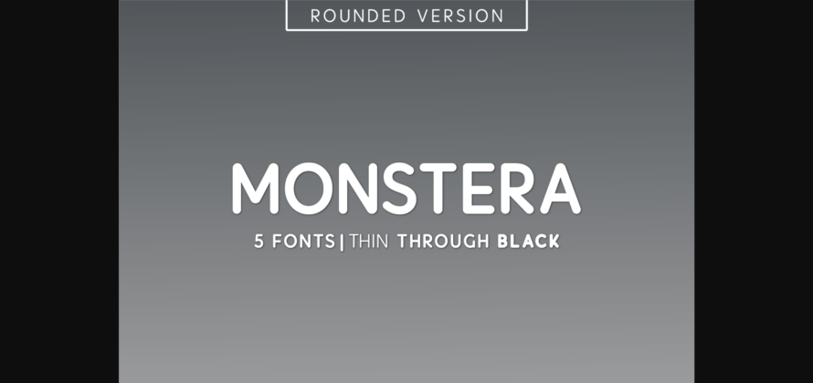 Monstera Font Poster 3