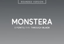 Monstera Font Poster 1