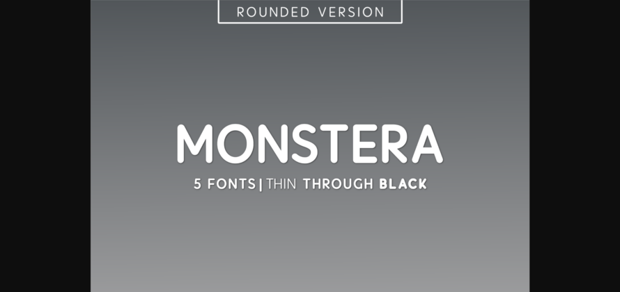 Monstera Font Poster 1