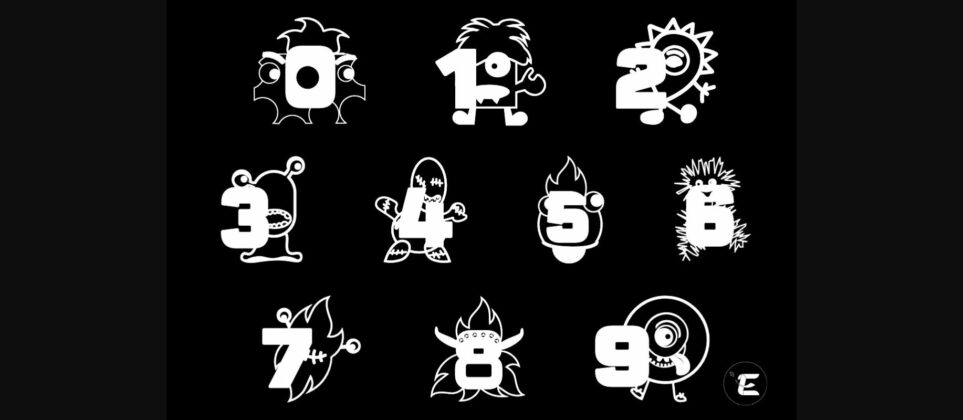 Monsters Font Poster 7