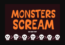 Monsters Scream Font Poster 1