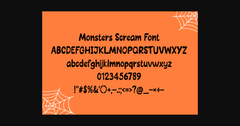 Monsters Scream Font Poster 6