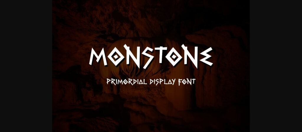 Monstone Font Poster 3