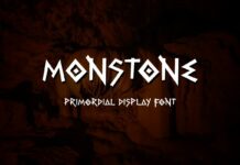 Monstone Font Poster 1