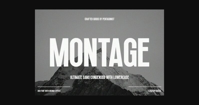 Montage Font Poster 3