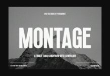 Montage Font Poster 1