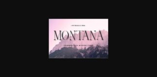 Montana Font Poster 1