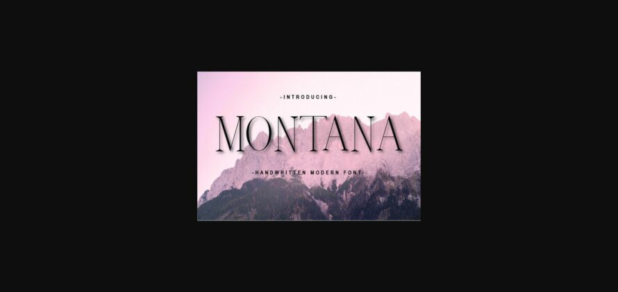 Montana Font Poster 1