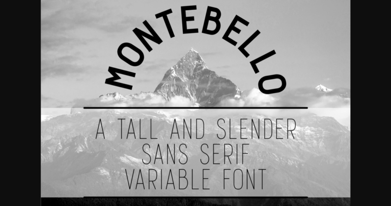 Montebello Font Poster 3