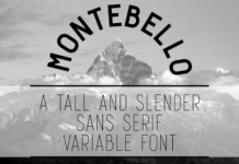 Montebello Font Poster 1