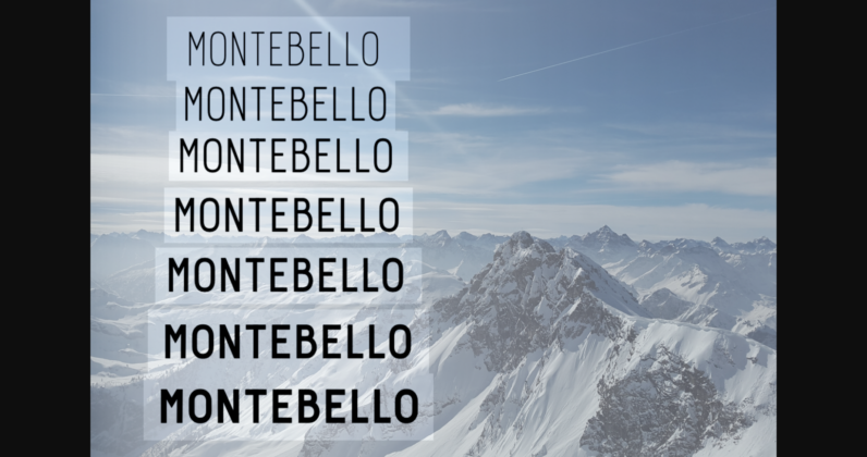 Montebello Font Poster 6