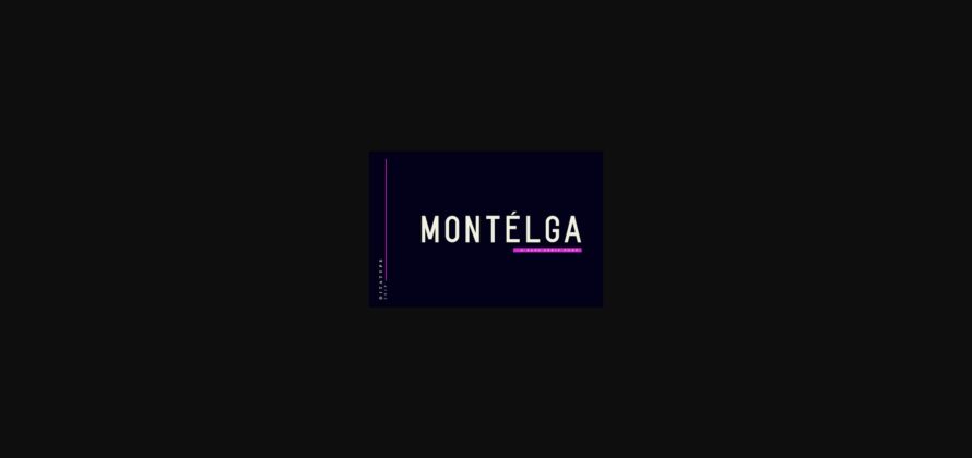 Montelga Font Poster 3