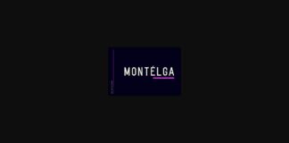 Montelga Font Poster 1