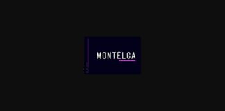 Montelga Font Poster 1