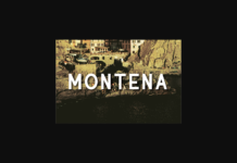 Montena Font Poster 1