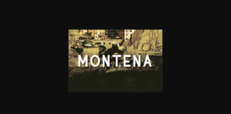 Montena Font Poster 1