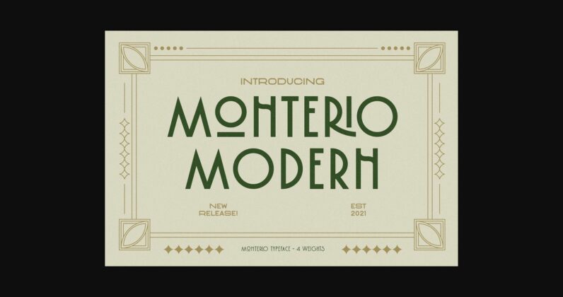 Monterio Font Poster 3