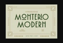Monterio Font Poster 1