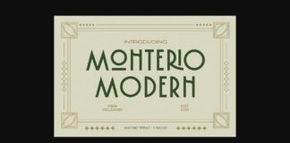 Monterio Font Poster 1