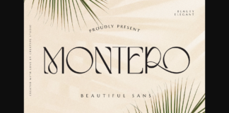 Montero Font Poster 1