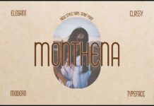 Monthena Font Poster 1