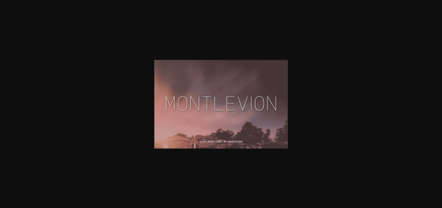 Montlevion Font Poster 3