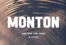 Monton Font Poster 1