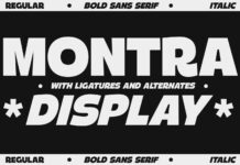 Montra Font Poster 1