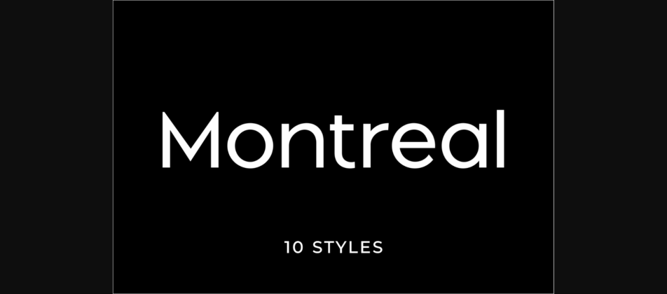 Montreal Font Poster 1