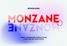 Monzane Font Poster 1