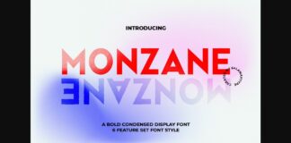 Monzane Font Poster 1