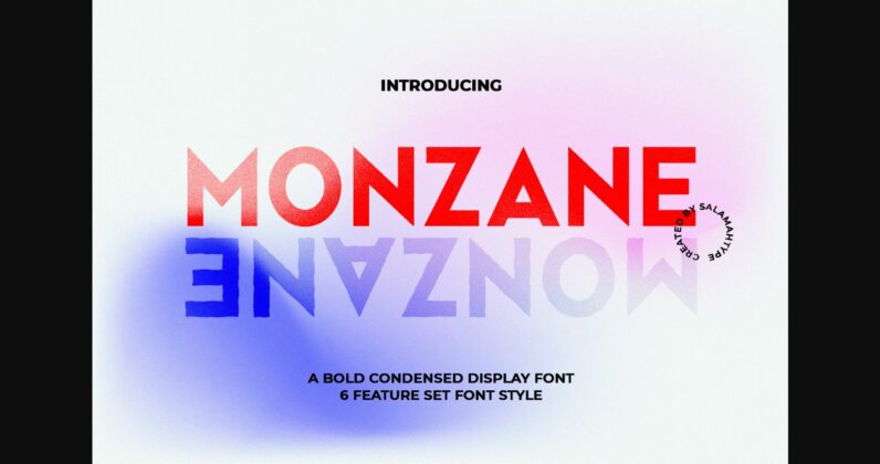 Monzane Font Poster 1