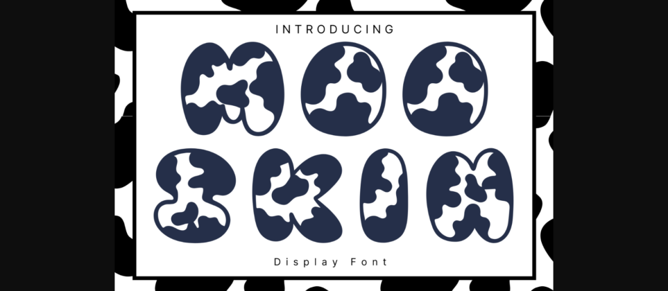 Moo Skin Font Poster 3