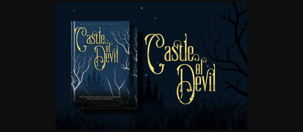 Moody Blue Font Poster 10