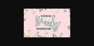 Moody Font Poster 1