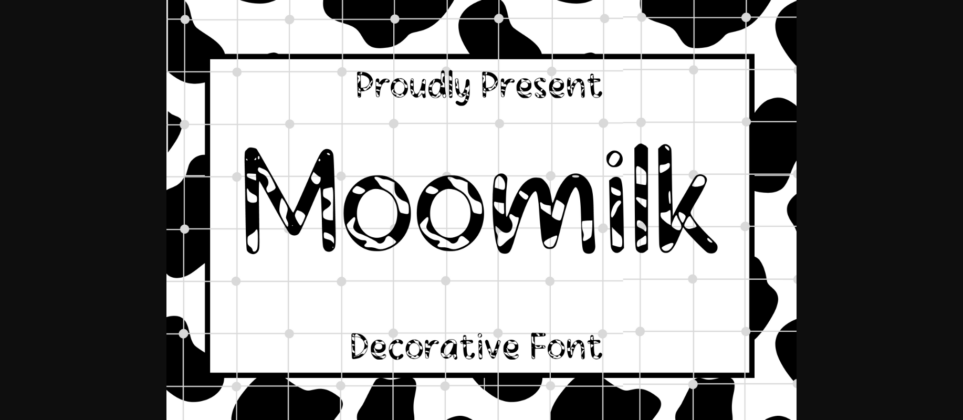Moomilk Font Poster 3
