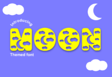 Moon Font Poster 1