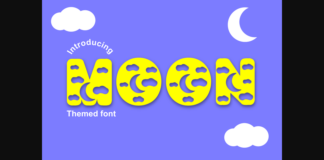 Moon Font Poster 1