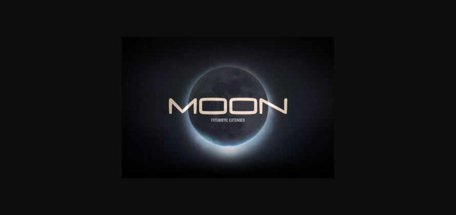Moon Font Poster 3