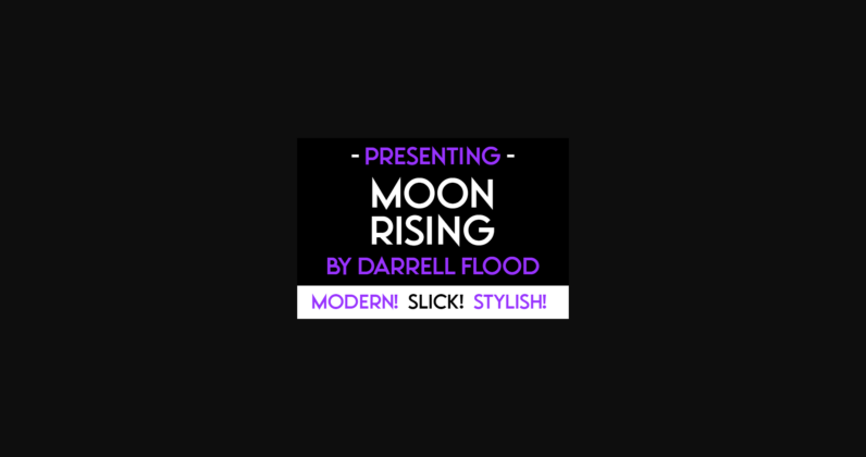 Moon Rising Font Poster 3