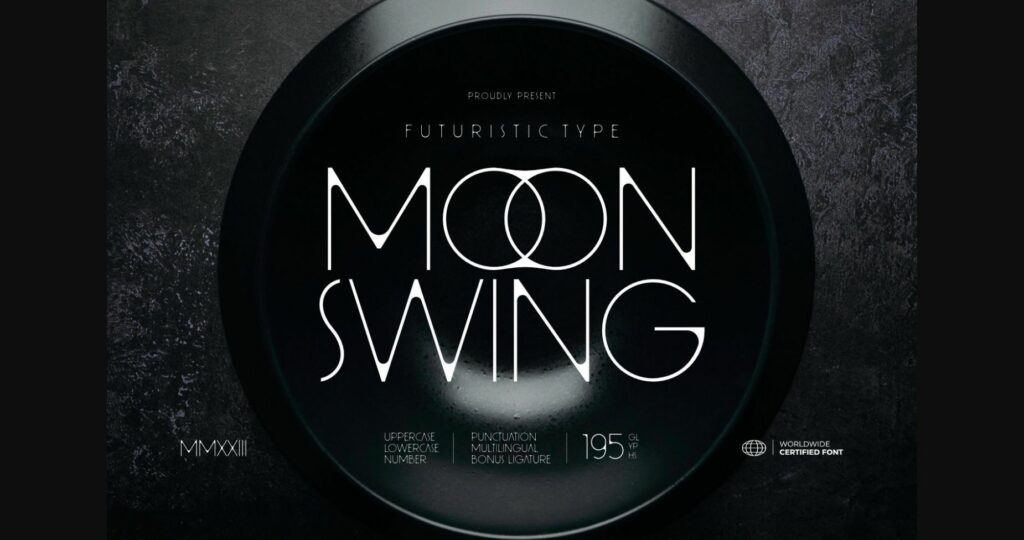 Moon Swing Font Poster 3