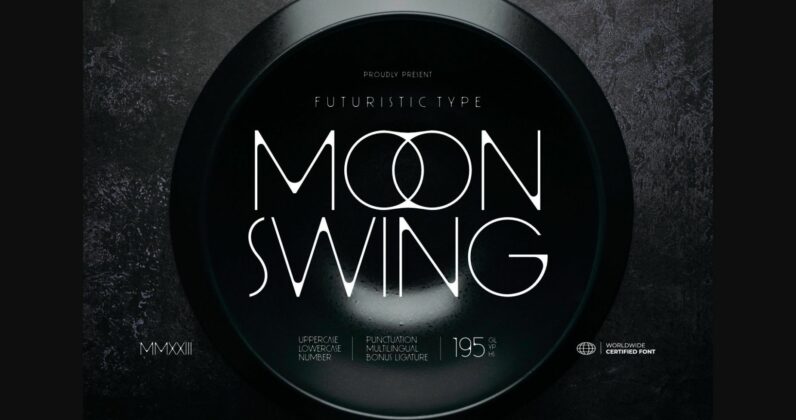 Moon Swing Font Poster 3