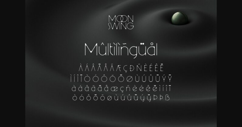 Moon Swing Font Poster 10