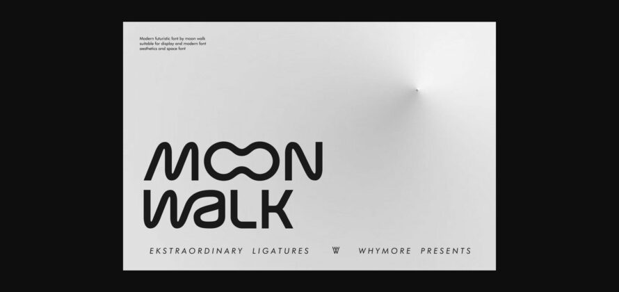 Moon Walk Font Poster 3